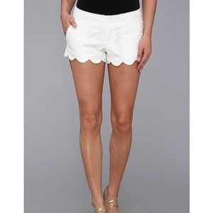 Lilly Pulitzer White Lace Walsh Shorts